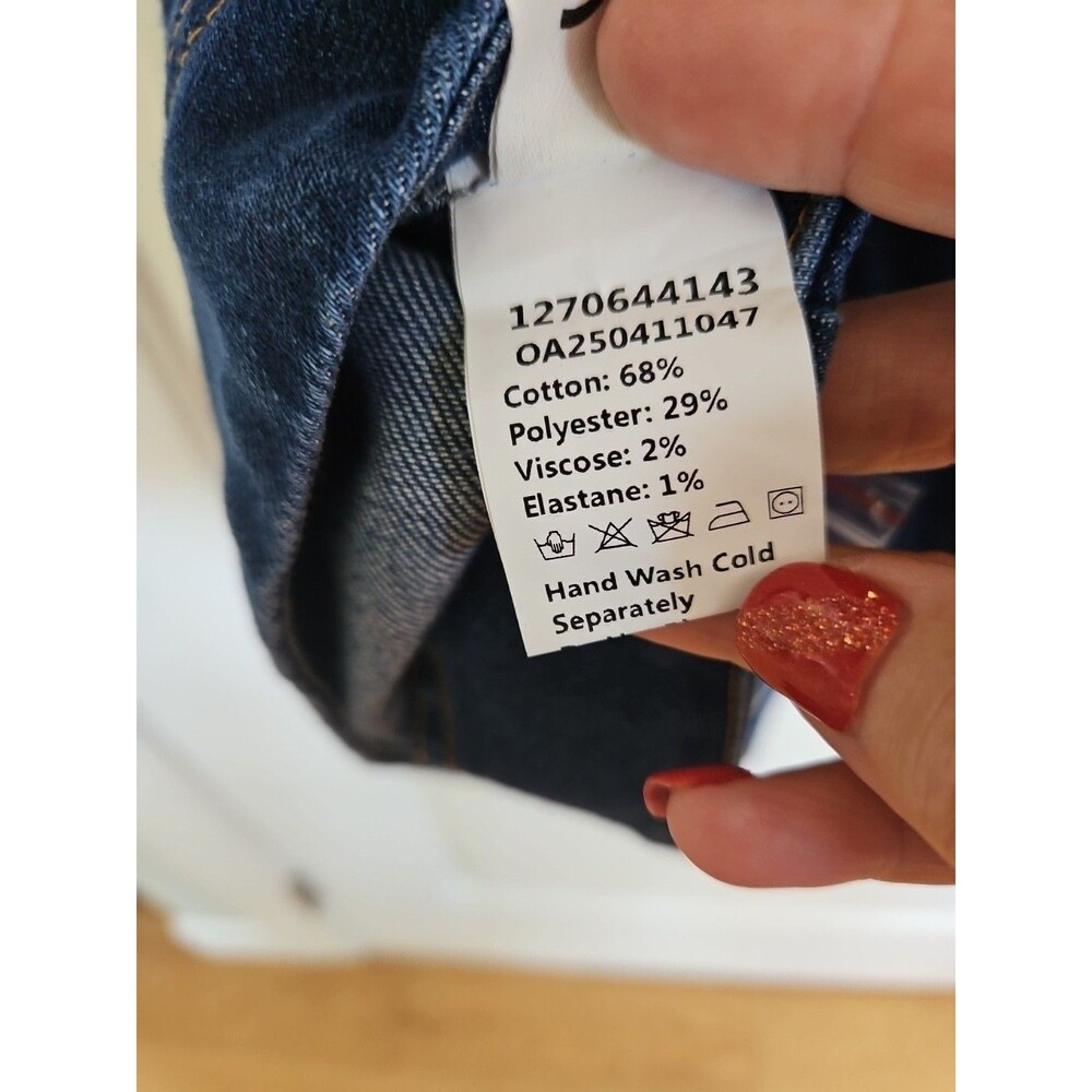 Commense NWT Blue Button-Down Pocketed Belted Den… - image 9